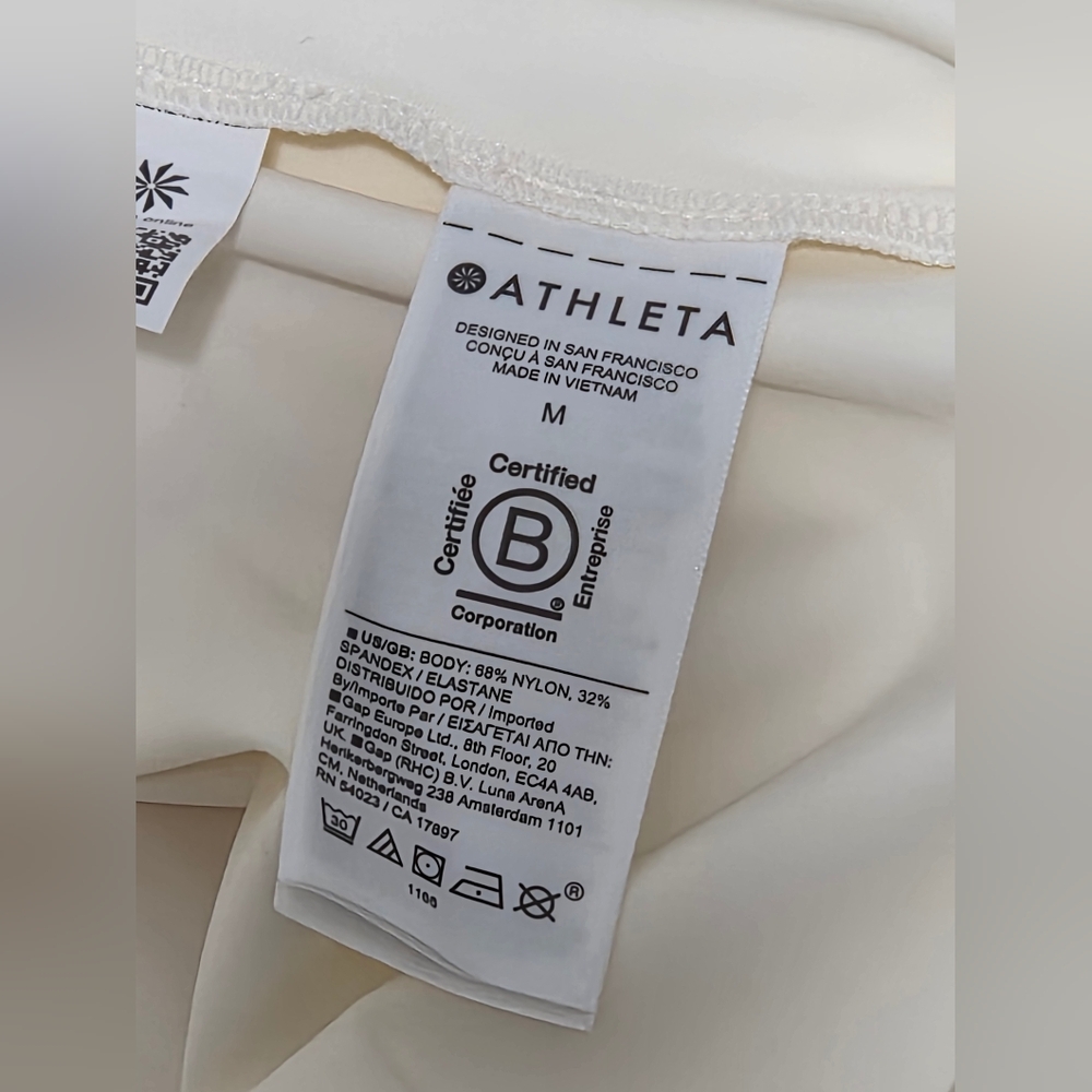 Athleta Cosmic Layer Dress midi length button front dress M - Picture 7 of 7